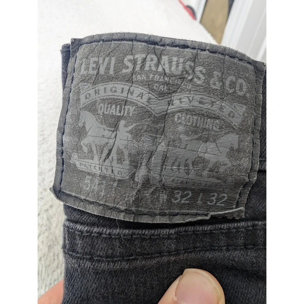 Levi's Jeans Mens 32/32 Black 541 Athletic Taper‎ Stretch Pants
